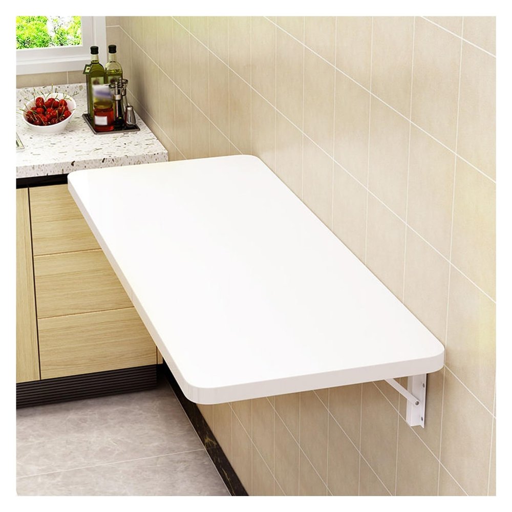 Wall-Mounted Drop-Leaf Folding Table, Floating Desk for Small Spaces, Hanging Desk for Kitchen/Laundry Room/Restaurant/Bedroom (Size : 40x30cm(16x12inch))