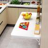 Wall-Mounted Drop-Leaf Folding Table, Floating Desk for Small Spaces, Hanging Desk for Kitchen/Laundry Room/Restaurant/Bedroom (Size : 40x30cm(16x12inch)) view 3