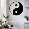 rumloch Yin Yang Wall Decor,Yin Yang Wall Art,Yin Yang Symbol,Metal Wall Art Home Decor,Wall Decorations for Living Room,Office,Ying Yang Wall Hanging (7676 cm/30"30" in, Style 1) view 2