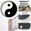 rumloch Yin Yang Wall Decor,Yin Yang Wall Art,Yin Yang Symbol,Metal Wall Art Home Decor,Wall Decorations for Living Room,Office,Ying Yang Wall Hanging (7676 cm/30"30" in, Style 1) view 3
