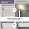 Boolegon Roller Shades for Windows Blackout Cordless Roller Blinds UV Protection Free-Stop Heat Insulation Energy Saving Shades for Door Office, Easy to Install, Light Beige, 32" W x 64" H view 3