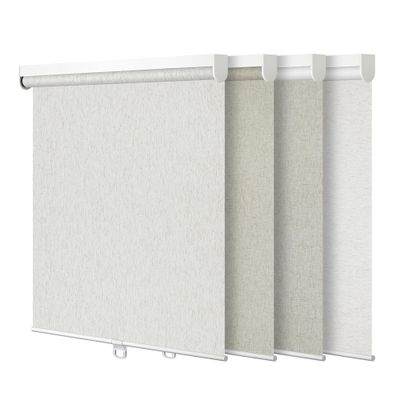 Boolegon Roller Shades for Windows Light Filtering Cordless Roller Blinds UV Protection Free-Stop Heat Insulation Energy Saving Shades for Door Office, Easy to Install, Light Beige, 22" W x 48" H