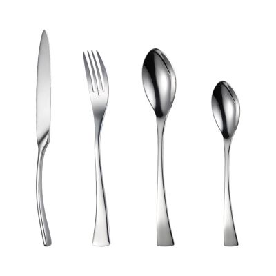 72 piece silverware set,flatware set for 18, 304 knife, fork and spoon cutlery set, Titanium Plated Black Mirror Polished Fish Tail Design Gift