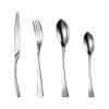72 piece silverware set,flatware set for 18, 304 knife, fork and spoon cutlery set, Titanium Plated Black Mirror Polished Fish Tail Design Gift view 1