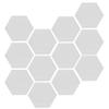 12PCS Mirror Wall Stickers Mirror Wall Decals DIY Removable 3D Geometric Mirror Art Setting Wall Decor for Bedroom Living Room Office Kitchen Home Decoration (Silver) view 3