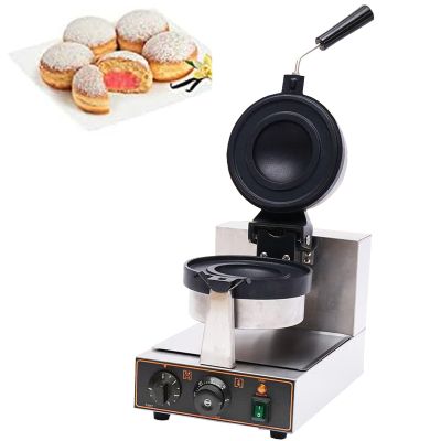 1300W Electric Burger Waffle Maker, Ice Cream Burger Maker, Sandwich Maker Ice Cream Brioche Hamburger Maker, for Bakeries, Restaurants,Single Head