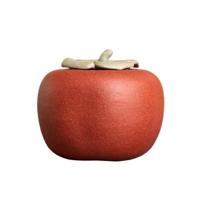 GUERNSEY Tea Organizers and Storage Persimmon Tea Can Portable Tea Can Household Coffee Can Home Decoration Can Purple Sand Snack Can Spice Can Kitchen Tea Canisters