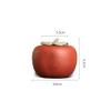 GUERNSEY Tea Organizers and Storage Persimmon Tea Can Portable Tea Can Household Coffee Can Home Decoration Can Purple Sand Snack Can Spice Can Kitchen Tea Canisters view 2
