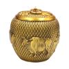 GUERNSEY Tea Organizers and Storage Chinese Brass Tea Can Five Cows Picture Storage Tea Box Living Room Storage Can Home Craft Ornaments Kitchen Tea Canisters (Size : Medium) view 1
