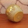 GUERNSEY Tea Organizers and Storage Chinese Brass Tea Can Five Cows Picture Storage Tea Box Living Room Storage Can Home Craft Ornaments Kitchen Tea Canisters (Size : Medium) view 3