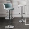 HEAIQI Bar Chair Bar Stools Leisure Bar Chair Swivel Bar Chair Modern Minimalist Wrought Iron Stool Adjustable Height with Backrest Bar Stool Office Chair Kitchen Chair (Color : D) view 3