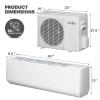 mollie 18000 BTU Mini Split Air Conditioner w/4-in-1 Filters, 208/230V 22 SEER2 AC Unit with Smart App Control, Cools Up to 1000 Sq. Ft, Pre-Charged Heat Pump and Installation Kits view 2