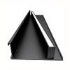 1pcs Floating Display Shelf with Built-in Illuminated LED Light and Transformer, Aluminium Alloy Wall Mounted Light-Emitting Bookshelf, Versatile Display Shelf (Color : Black, Size : 120x23x7.5cm) view 3
