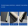1pcs Floating Display Shelf with Built-in Illuminated LED Light and Transformer, Aluminium Alloy Wall Mounted Light-Emitting Bookshelf, Versatile Display Shelf (Color : Black, Size : 120x23x7.5cm) view 4