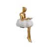 AOPPLSOT Modern Abstract Art Sculptures Deco, Reader Deco Figures Statue, Decoration Living Room, Bookshelf, Deco Bookshelf, Girl Reader Sculpture,Girl b view 1