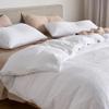 HomeLoft Basics White Waffle Duvet Cover Set, Cotton Bedding Cover, Waffle Quilt Cover, Waffle Bedding Set, Comforter Cotton Duvet Cover, Single, Double, King, Queen Duvet Cover Set (Twin XL 59X102) view 1
