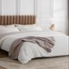 HomeLoft Basics White Waffle Duvet Cover Set, Cotton Bedding Cover, Waffle Quilt Cover, Waffle Bedding Set, Comforter Cotton Duvet Cover, Single, Double, King, Queen Duvet Cover Set (Twin XL 59X102) view 2