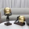 AOPPLSOT Spheres Deco, Modern Abstract Art Sculpture Deco, for Office, Table Decoration, Bedroom, Flat, Home Deco, Living Room Deco Items,Ball Big view 3