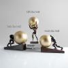 AOPPLSOT Spheres Deco, Modern Abstract Art Sculpture Deco, for Office, Table Decoration, Bedroom, Flat, Home Deco, Living Room Deco Items,Ball Big view 4