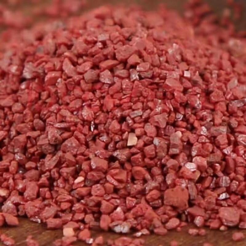 GLW FengShui Genuine Pure Natural Raw Ore Cinnabar Stone Raw Stone Particles Bottled (20 g)