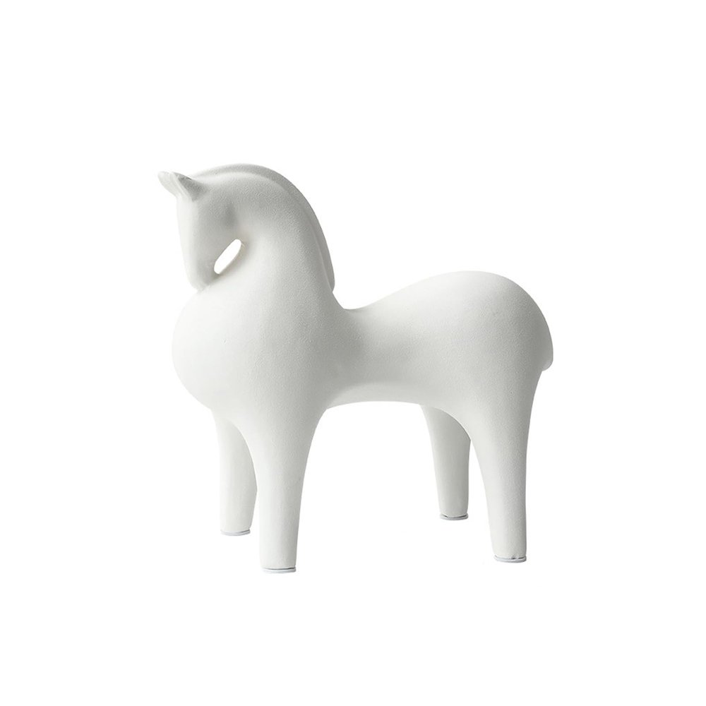 AOPPLSOT Horse Deco Statue, Modern Deco Horse Sculpture, Abstract Art Horse Sculpture, for Decoration Living Room, Bedroom, Apartment, Windowsill, Home Items,Animal Small