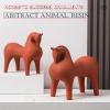 AOPPLSOT Horse Deco Statue, Modern Deco Horse Sculpture, Abstract Art Horse Sculpture, for Decoration Living Room, Bedroom, Apartment, Windowsill, Home Items,Animal Small view 3