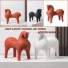 AOPPLSOT Horse Deco Statue, Modern Deco Horse Sculpture, Abstract Art Horse Sculpture, for Decoration Living Room, Bedroom, Apartment, Windowsill, Home Items,Animal Small view 4