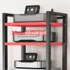 8-Tier Movable Media Stand Audio/Video Rack CD Player Stand Stereo Component Cabinet Multi-Function Open Storage Rack with Height Adjustable Wooden Shelf for Home/Office/Theater ( Size : 60x40x161cm ) view 4
