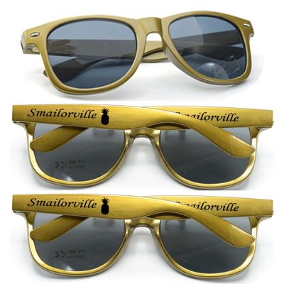 800PC Custom Sunglasses Personalized Bulk Party Favors Wedding Guests Logo Music Show Birthday Bachelorette Bridesmaid Gifts Garden 2024 Prom Customizable Glasses (Gold)