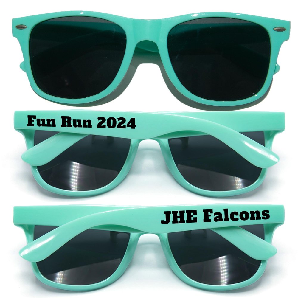 350PC Custom Sunglasses Personalized Bulk Party Favors Wedding Guests Logo Music Show Birthday Bachelorette Bridesmaid Gifts Garden 2024 Prom Customizable Glasses (Light Teal)