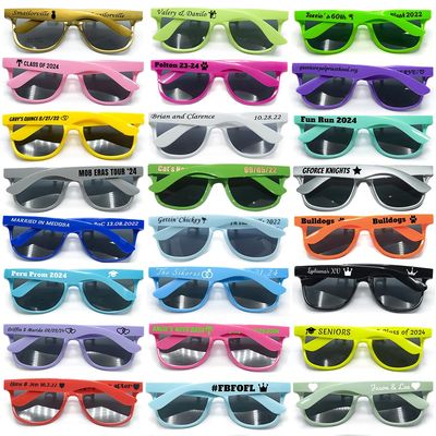 120PC Custom Sunglasses Personalized Bulk Party Favors Wedding Guests Logo Music Show Birthday Bachelorette Bridesmaid Gifts Garden 2024 Prom Customizable Glasses (Mixed)