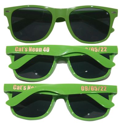 800PC Custom Sunglasses Personalized Bulk Party Favors Wedding Guests Logo Music Show Birthday Bachelorette Bridesmaid Gifts Garden 2024 Prom Customizable Glasses (Dark Green)