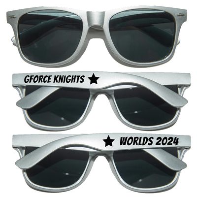 200PC Custom Sunglasses Personalized Bulk Party Favors Wedding Guests Logo Music Show Birthday Bachelorette Bridesmaid Gifts Garden 2024 Prom Customizable Glasses (Silver)