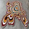 Naz Carpet New Irregular Shaped Illusion Pattern Rug Collection Hand-Tufted | 100% Imported Pure Blended Wool Area Rugs (9x12 Feet) Multiple Colors view 2