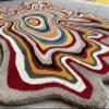 Naz Carpet New Irregular Shaped Illusion Pattern Rug Collection Hand-Tufted | 100% Imported Pure Blended Wool Area Rugs (9x12 Feet) Multiple Colors view 3