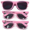 95PC Custom Sunglasses Personalized Bulk Party Favors Wedding Guests Logo Music Show Birthday Bachelorette Bridesmaid Gifts Garden 2024 Prom Customizable Glasses (Pink) view 1
