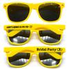 180PC Custom Sunglasses Personalized Bulk Party Favors Wedding Guests Logo Music Show Birthday Bachelorette Bridesmaid Gifts Garden 2024 Prom Customizable Glasses (Yellow) view 1
