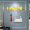 hezhuhe2258 Coat Rack Coat Rack Wall Mount, Entryway Coat Hooks Wall Mounted, Wall Hooks for Hanging, Coat Hanger Wall Mount Hat Rack for Wall with 5 Hooks for Entryway, Bedroom Coat Rack Wall Mount view 4