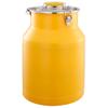 UPWONEA Sealed Milk Transport Tank, Stainless Steel Oil Barrel Soup Barrel, Portable Tea Can, Liquid Solid Storage Container, Fermentation Tank, Heavy Duty Suitable for Family Farms,Yellow 26l view 1