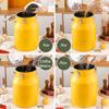 UPWONEA Sealed Milk Transport Tank, Stainless Steel Oil Barrel Soup Barrel, Portable Tea Can, Liquid Solid Storage Container, Fermentation Tank, Heavy Duty Suitable for Family Farms,Yellow 26l view 4