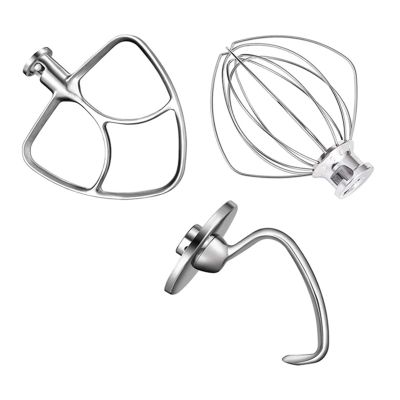 ALturn  Mixer Aid Attachment Parts Accessories Compatible for Kitchenaid 5 Quart Stand Mixer K5WW Wire Whip& 5K7SDH Dough Hook&Mixer Aid Paddle