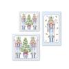 IHR Ideal Home Range Christmas Nutcracker Napkins Rosanne Beck - Disposable 3-Ply Paper Party Napkin Pack, Lunch Size 6.5" x 6.5", Blue Nutcrackers, 20-Count view 2