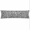 T&H XHome Satin Pillowcase for Hair and Skin, Body Pillow Cases Farmhouse Botanical Gray Leaves Pattern Super Soft Bed Pillow Pillowcases Wrinkle Resistant with Hidden Zipper 20"x54" view 1