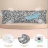 T&H XHome Satin Pillowcase for Hair and Skin, Body Pillow Cases Farmhouse Botanical Gray Leaves Pattern Super Soft Bed Pillow Pillowcases Wrinkle Resistant with Hidden Zipper 20"x54" view 2