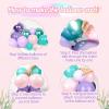 138Pcs Mermaid Balloon Arch, Pink Purple Blue Mermaid Birthday Party Decorations with Shell Tail Balloons for Birthday Under the Sea Party Baby Shower Decorations view 3