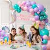 138Pcs Mermaid Balloon Arch, Pink Purple Blue Mermaid Birthday Party Decorations with Shell Tail Balloons for Birthday Under the Sea Party Baby Shower Decorations view 4