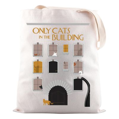 JNIAP TV Show Inspired Tote Bag True Crime Gift Cat Themed Gifts (Only Cats In Tote Bag)