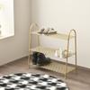 BLPOTA Shoe Rack shoes organizer Shoe Rack Simple Wrought Iron Shoe Shelf Shoe Storage Rack, Used in Entryway Bedroom Living Room Shoe Cabinet Balcnoy Multi-layer Shoe Organizer shoes cabinet (B) view 2