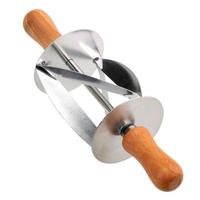 CCERQWZ for Making Croissant Bread Dough Pastry Rolling Cutter Baking Tool Stainless Steel