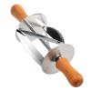 CCERQWZ for Making Croissant Bread Dough Pastry Rolling Cutter Baking Tool Stainless Steel view 1
